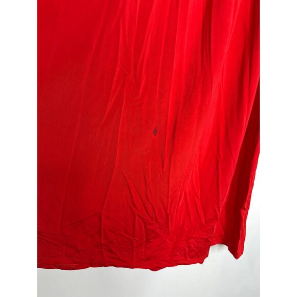 Rosetta Getty Collective Ruched Dress Strapless Sweetheart Maxi Cocktail Red 2 - Picture 6 of 10